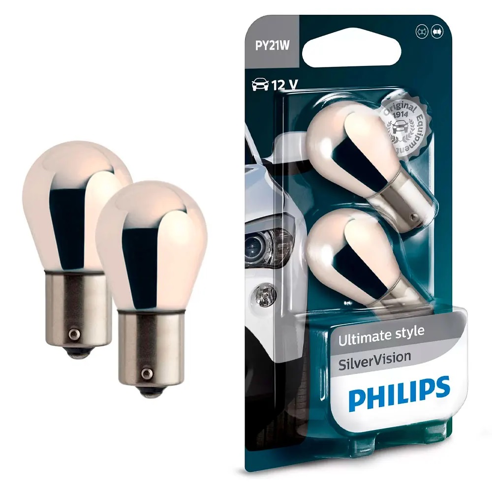 Philips 12496SVB2 PY21W Silver Vision 12V