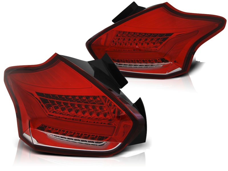 Achterlichten Ford Focus 14-18 LED Dynamic Rood