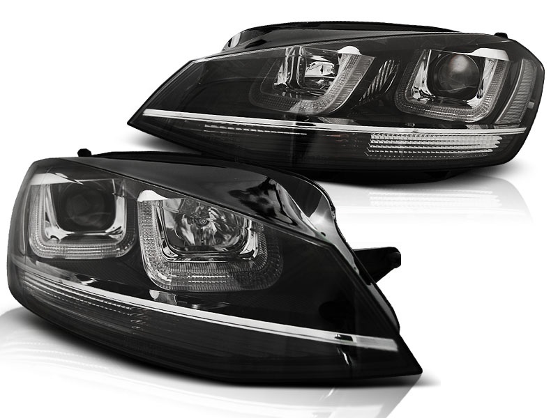 Koplampen VW Golf VII led dagrijverlichting 12- zwart