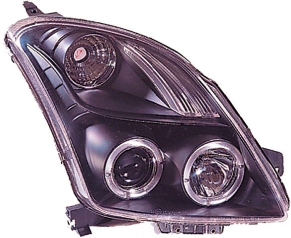 Koplampen Suzuki Swft 05-10 Angel Eyes Zwart