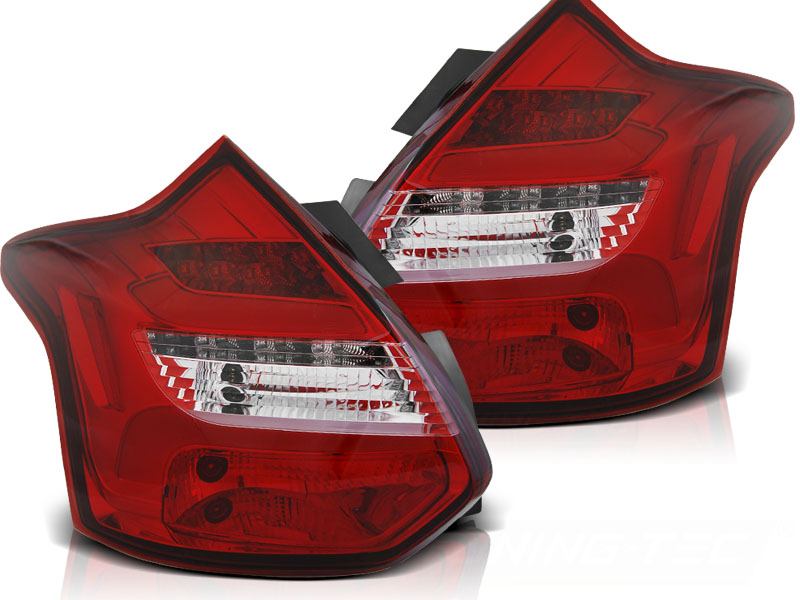 Achterlichten Ford Focus III 11-14 LED Dynamic Rood