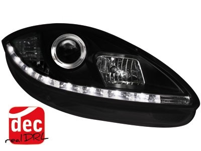 Koplampen Seat Leon / Altea / Toledo 05-09 Devil Eyes real DRL LED