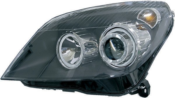 Koplampen Opel Astra H Angel Eyes zwart