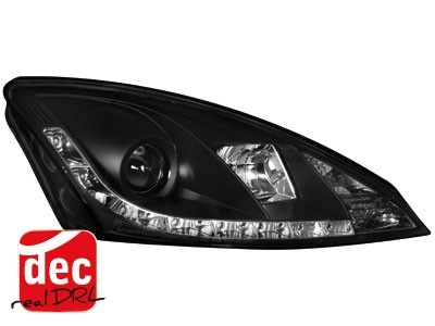 Koplampen Ford Focus 98-01 Devil Eyes real DRL LED Zwart