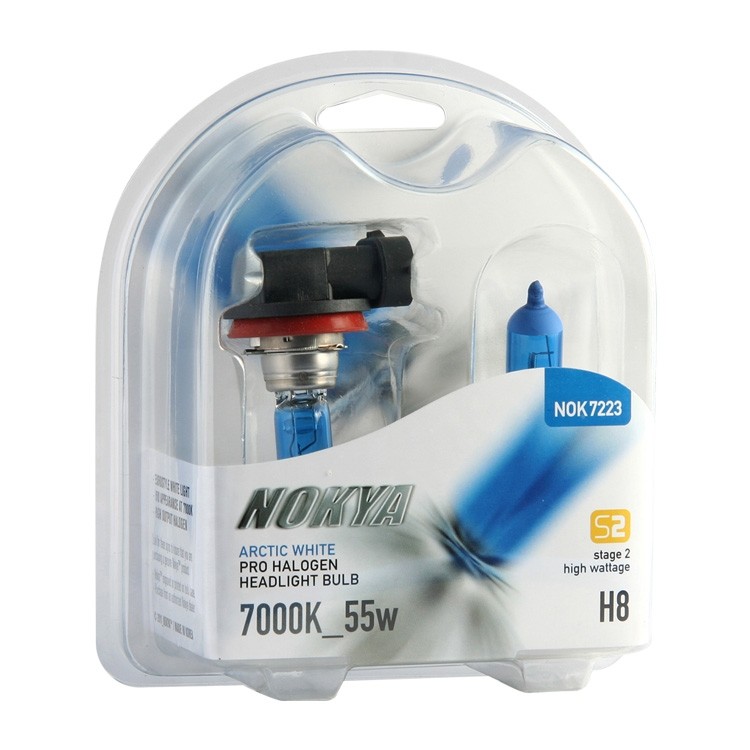 Nokya Stage 2 Arctic white H8 7000K 55W