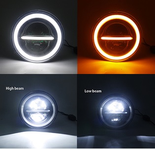 Koplampen VW Golf I / II / Kafer / Jeep Wrangler / Defender Full LED STR