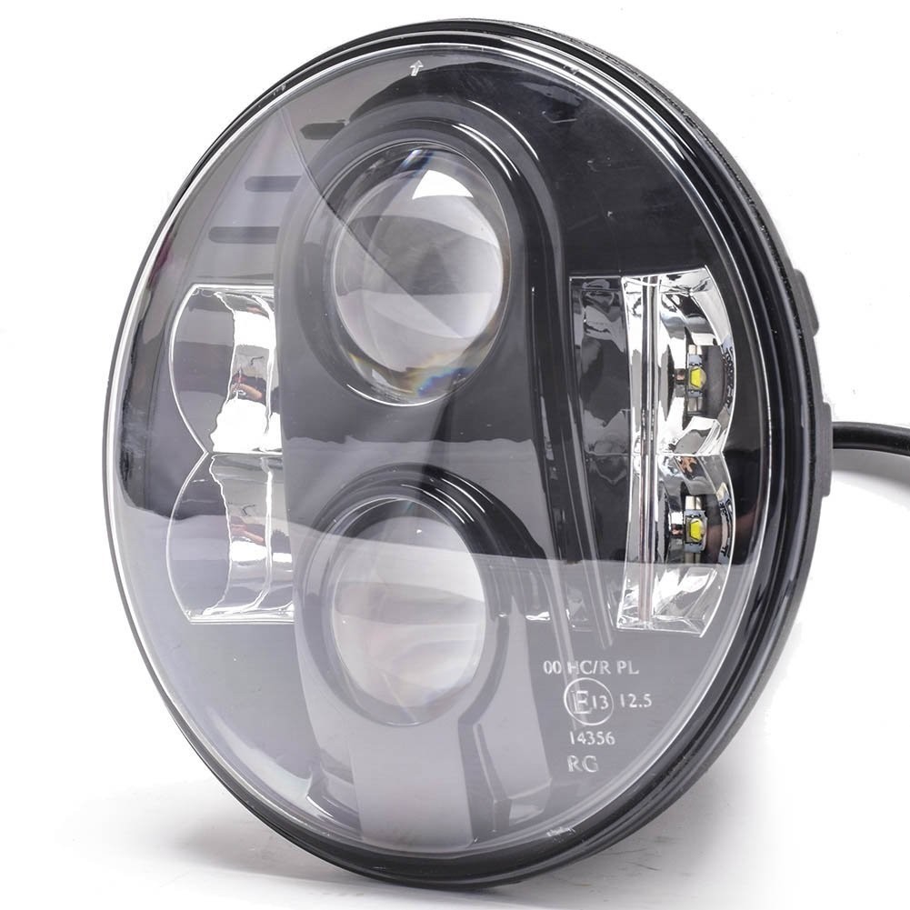 7 inch LED Koplamp - Rond 9-36V, Zwart