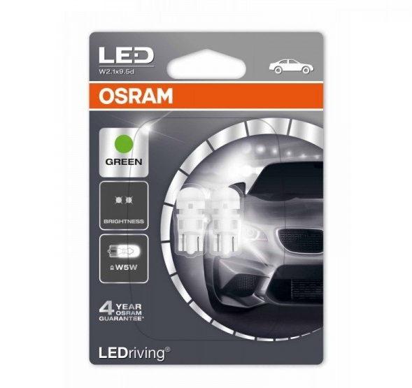 Osram T10 LED Groen W5W