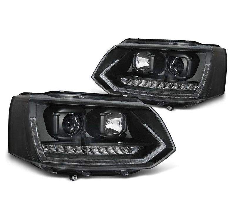 Koplampen VW T6 Multivan/Transporter Dynamic Tube Black