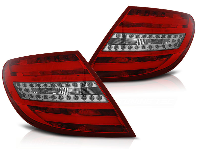 Achterlichten Mercedes W204 07-11 LED Limousine Rood