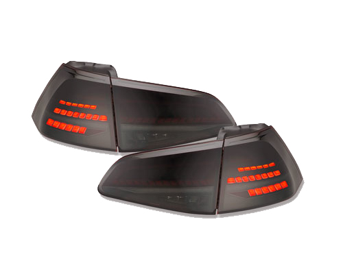 Achterlichten VW Golf VII Dynamic Facelift LED Rood/Smoke