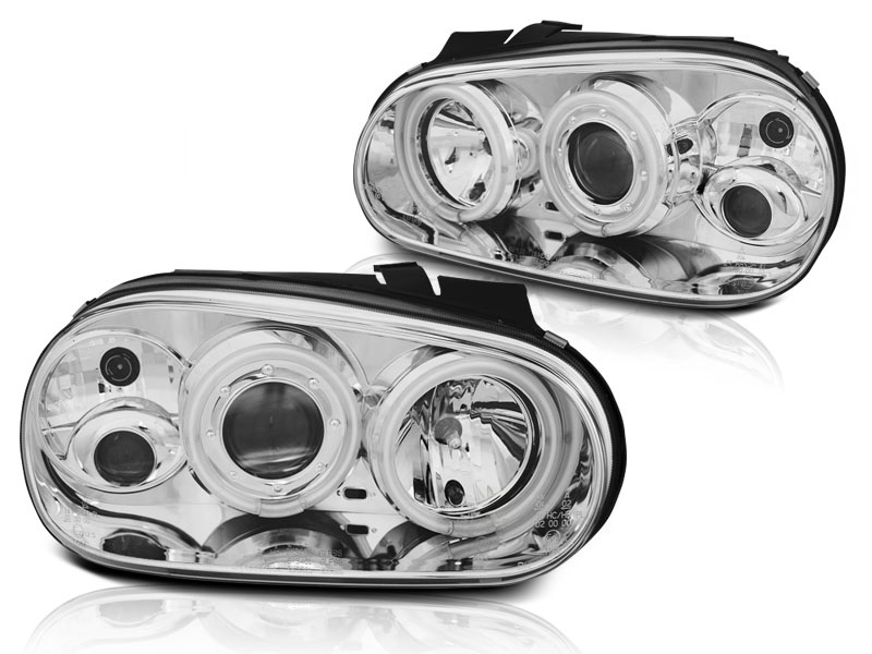 Koplampen VW Golf 4 98-02 CCFL Angel Eyes Chroom