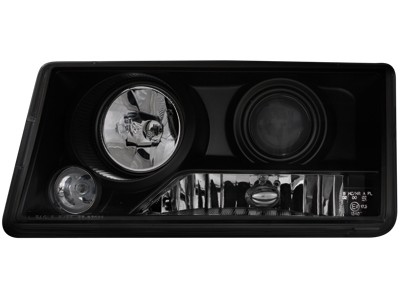 Koplampen Mercedes W201 190E 82-93 zwart