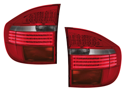 Achterlichten LED BMW X5 Typ E53 Bj. 04- rood/helder