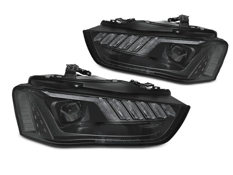 Koplampen Audi A4 B8 12-15 LED Dynamisch 12-15 Zwart