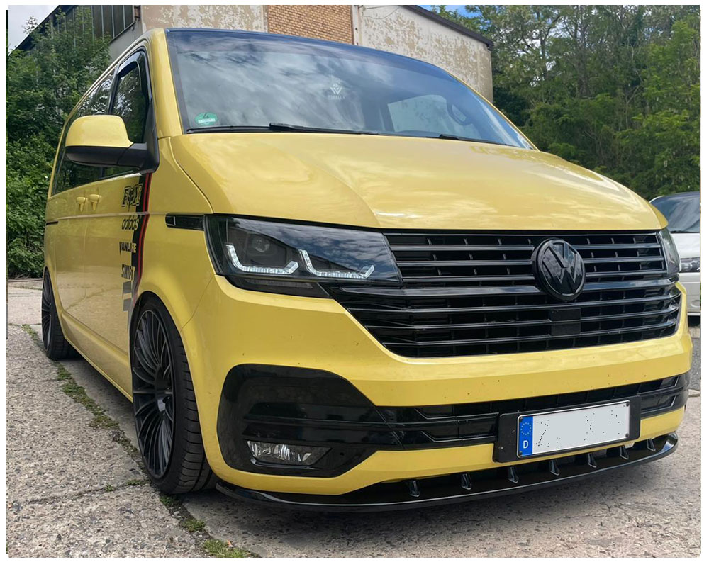 Koplampen VW T6.1 Multivan/Transporter Vol LED Dynamic Tube Zwart