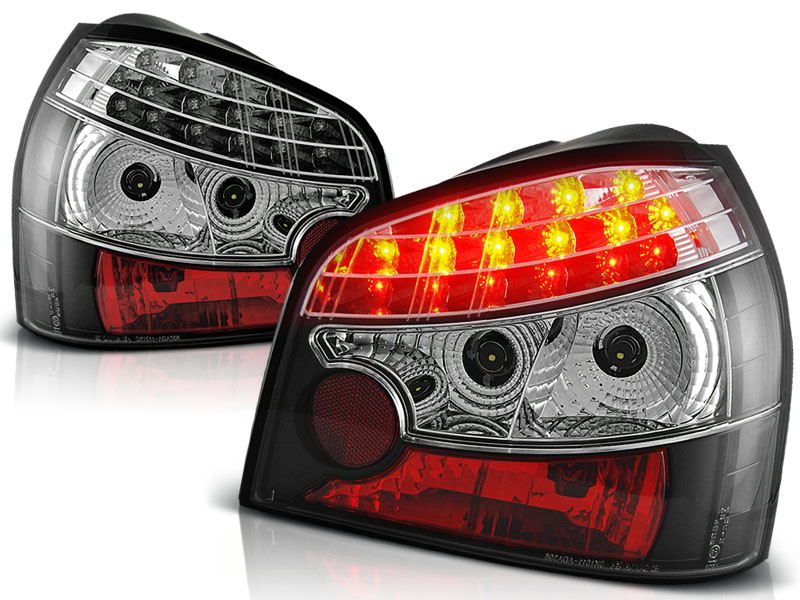 Achterlichten Audi A3 8L 96-00 Zwart LED