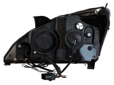 Koplampen Ford Focus 01-04 Devil Eyes DRL look 2 zwart