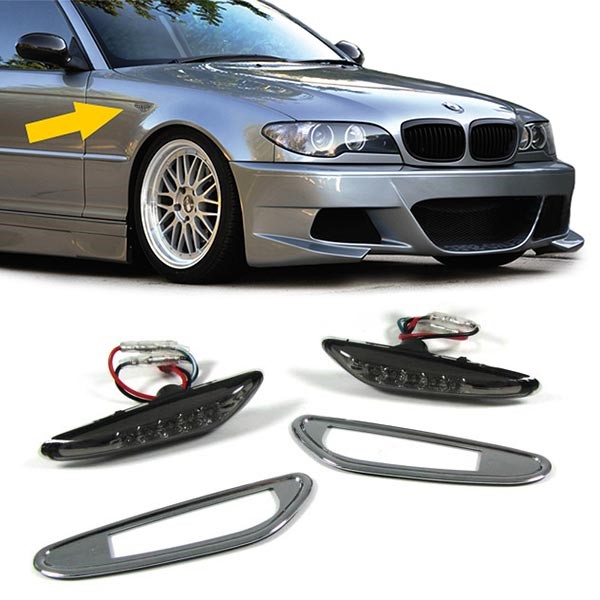 Zijknipperlichten E46 01-../E60 LED Smoke