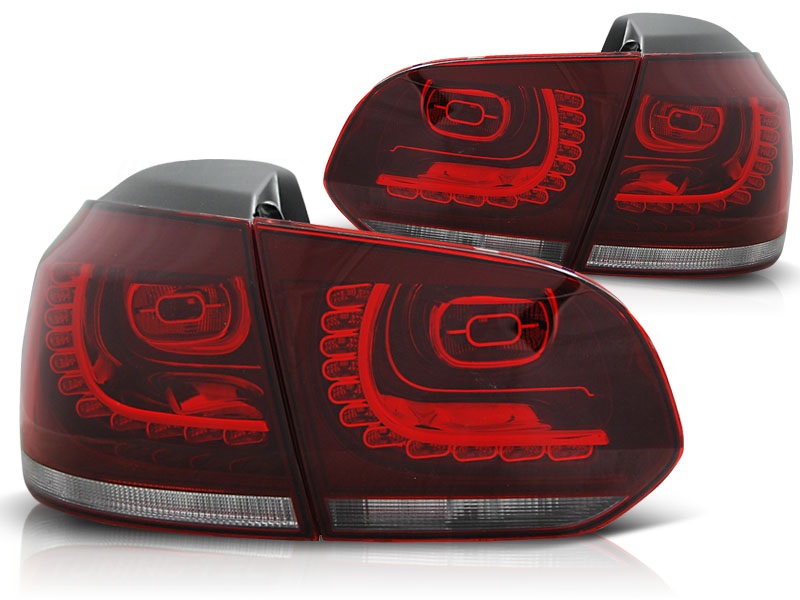 Achterlichten led VW Golf VI 10/08- R-look Rood