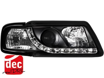 Koplampen Audi A3 8L 09.96-08.00 Devil Eyes real DRL LED Zwart