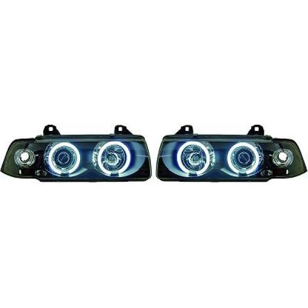 Koplampen BMW E36 Coupe/Cabrio Angel Eyes Ice CCFL