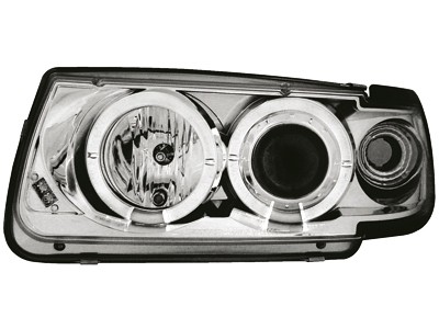 Koplampen VW Polo 6N Angel Eyes chroom