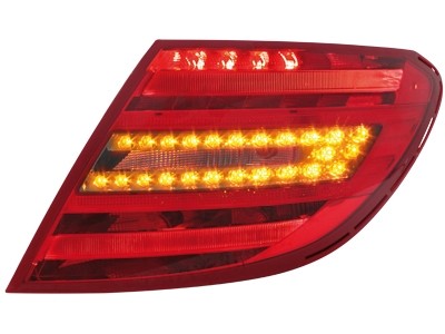 Achterlichten LED Mercedes Benz C W204 06-10 rood/smoke