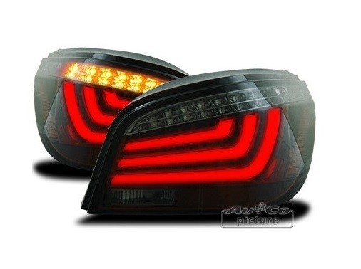 Achterlichten BMW E60 03-07 LED Tube Red/Smoke