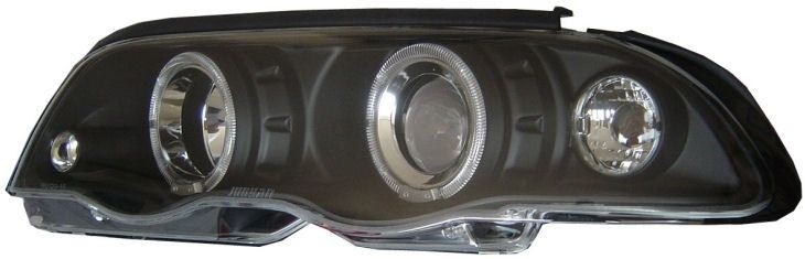 Koplampen BMW E46 98-01 Sedan/Touring Angel Eyes zwart