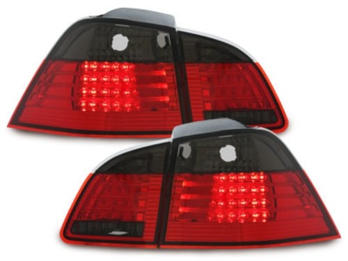 Achterlichten LED BMW E61 Touring rood/smoke