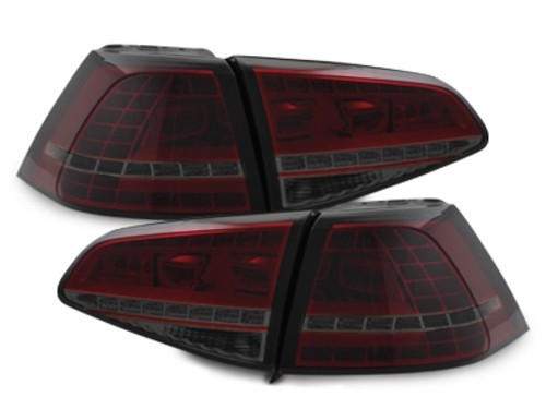 Achterlichten VW Golf VII LED 12- Rood/Smoke