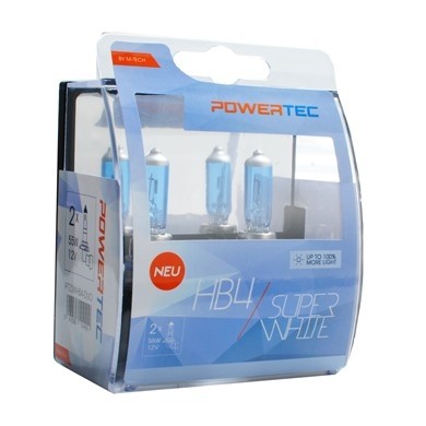 Mtech Powertec SuperWhite HB4 lampen 12V DUO