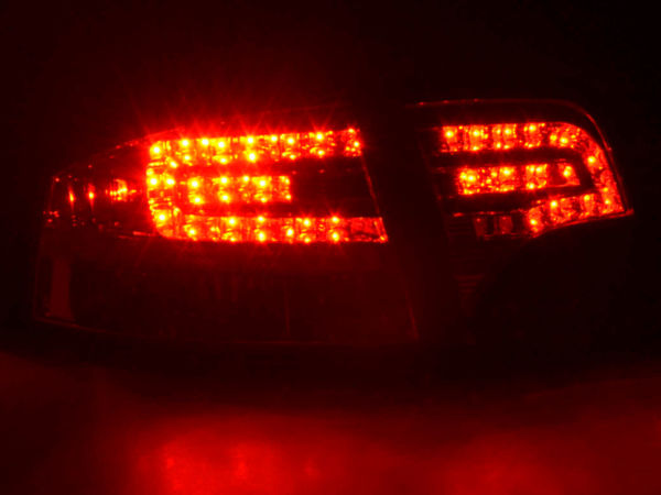 Achterlichten Audi A4, 04-07 limousine LED helder rood/wit