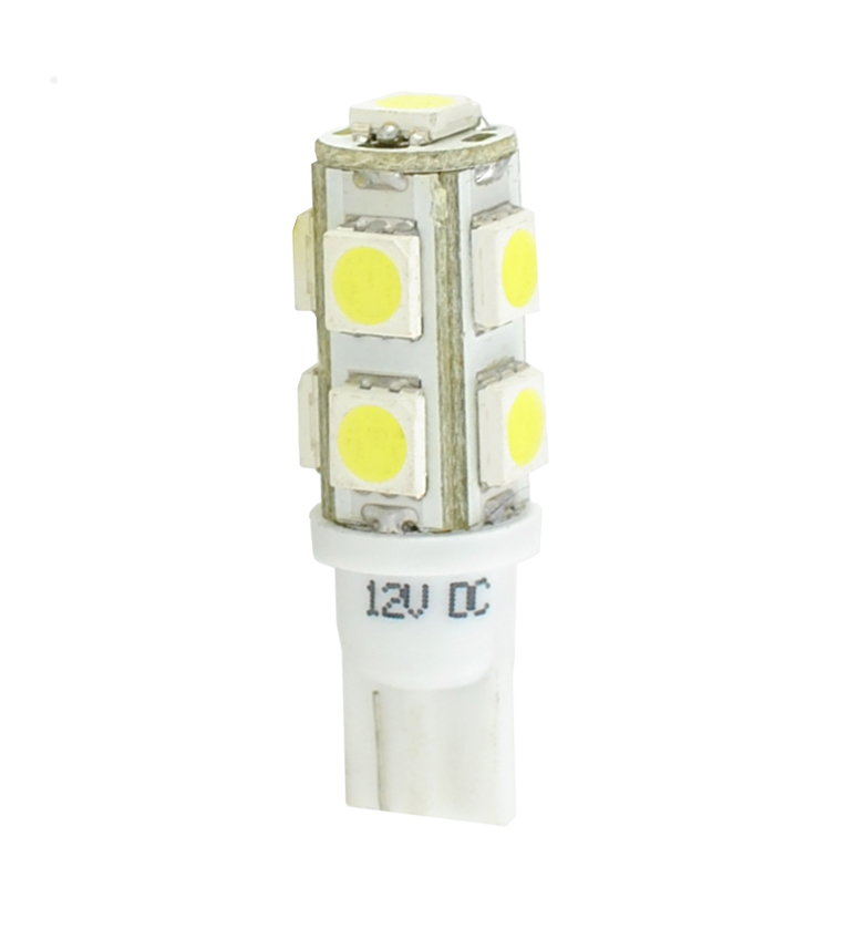 LED T10 W5W Lampjes 12v 9x SMD5050 Wit