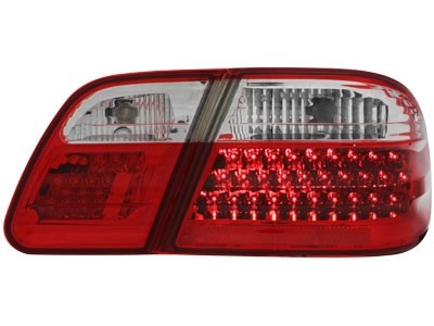 Achterlichten Mercedes E-Class W210 95-02 LED rood/wit