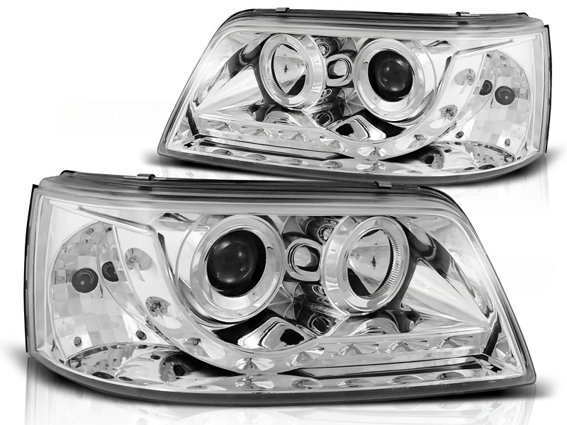 Koplampen VW Transporter T5 03-10 LED chroom