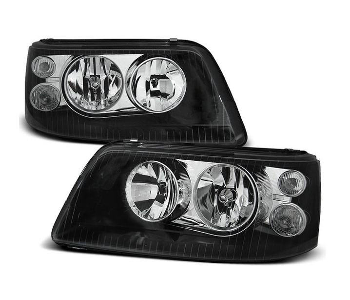 Koplampen VW Transporter T5 multivan Helder zwart