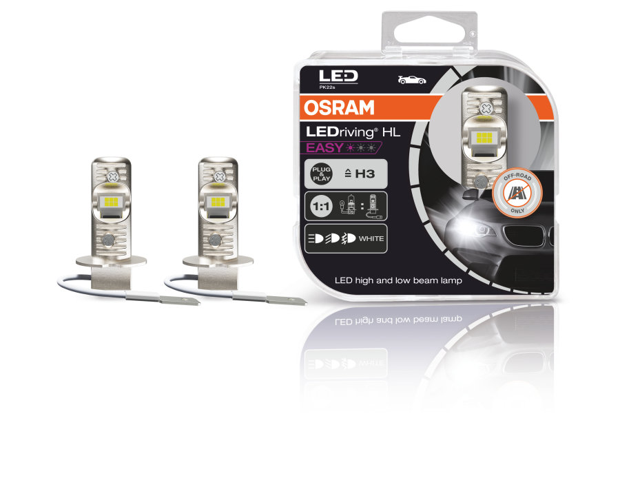 Osram LEDriving® HL EASY H3 12V 8W PK22s 6500K White 2St.