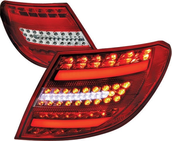 Achterlichten Mercedes W204 07-11 LED LIMOUSINE Rood