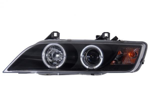 Koplampen BMW Z3 Angel eyes zwart