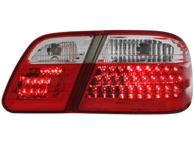 Achterlichten Mercedes E-Class W210 95-02 LED rood/wit