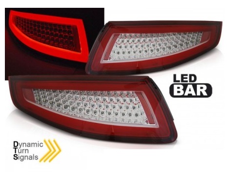 Achterlichten LED Porsche 911 / 997 04-08 Rood/Wit