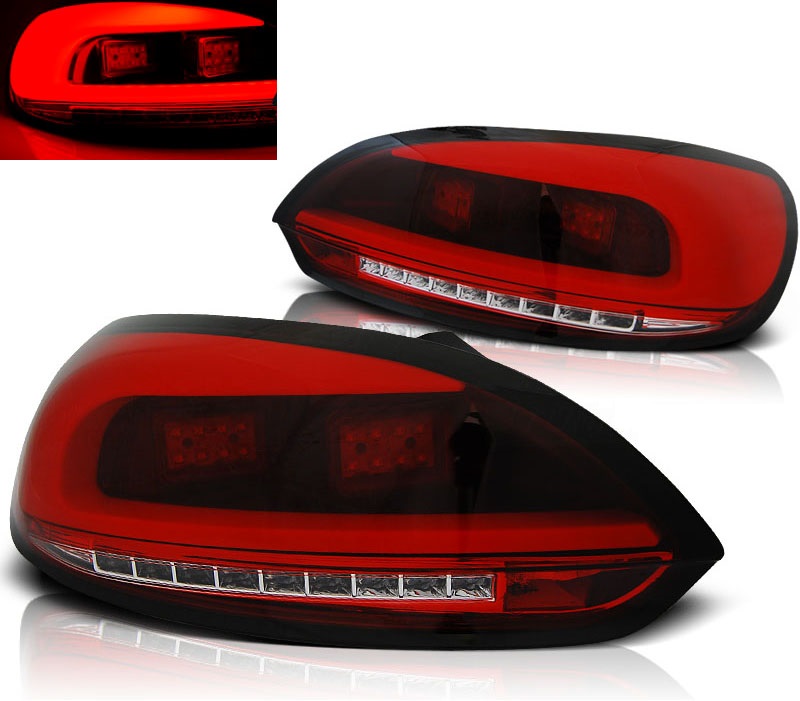 Achterlichten VW Scirocco 08-14 Tube LED rood/helder