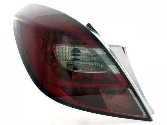 Achterlichten Opel Corsa D LED rood/smoke