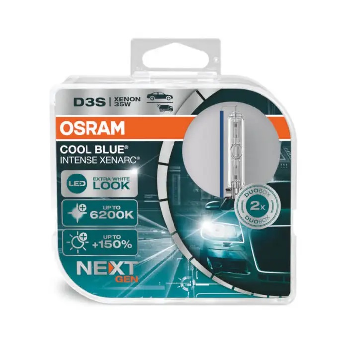 Osram Xenarc D3S Cool Blue Intense NextGen Xenon lamp - 12V/35W - set à 2 stuks (max. 6200K)