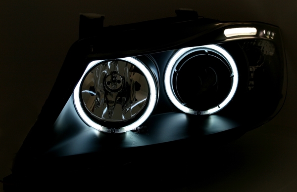 Koplampen BMW E90 E91 05-08 CCFL LED Angel eyes