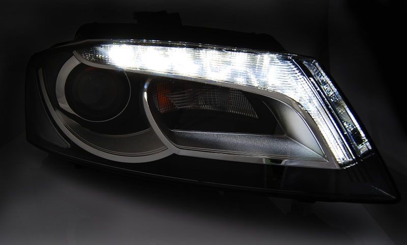 Koplampen Audi A3 8P Xenon-look LED DRL 2008-2012