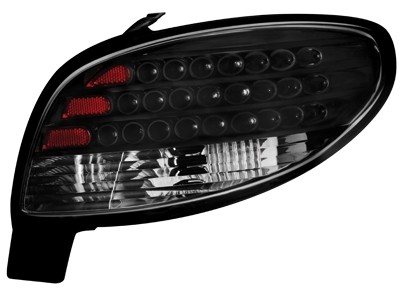 Achterlichten Peugeot 206 LED zwart