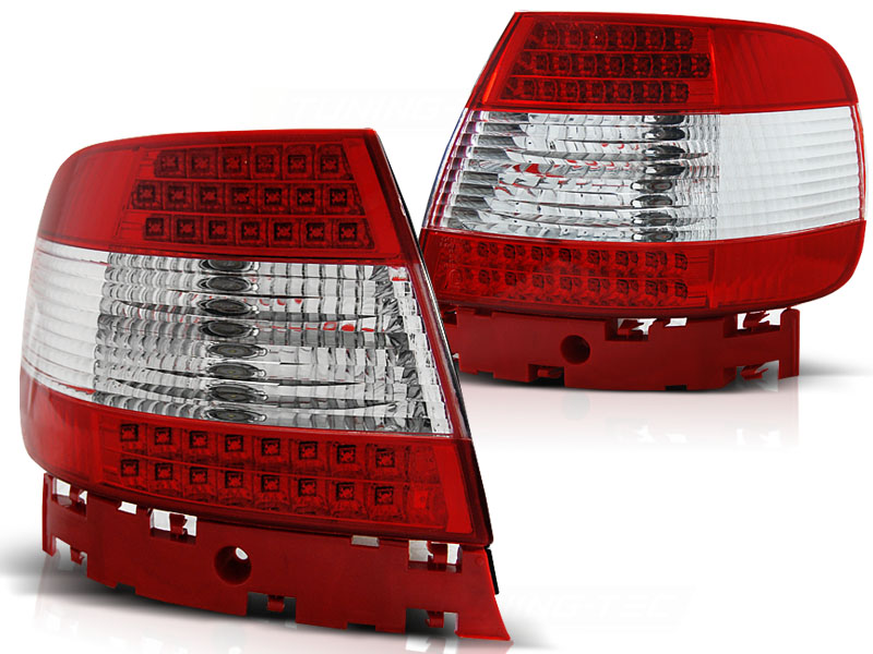 Achterlichten Audi A4 Limousine 95-01 LED rood/wit